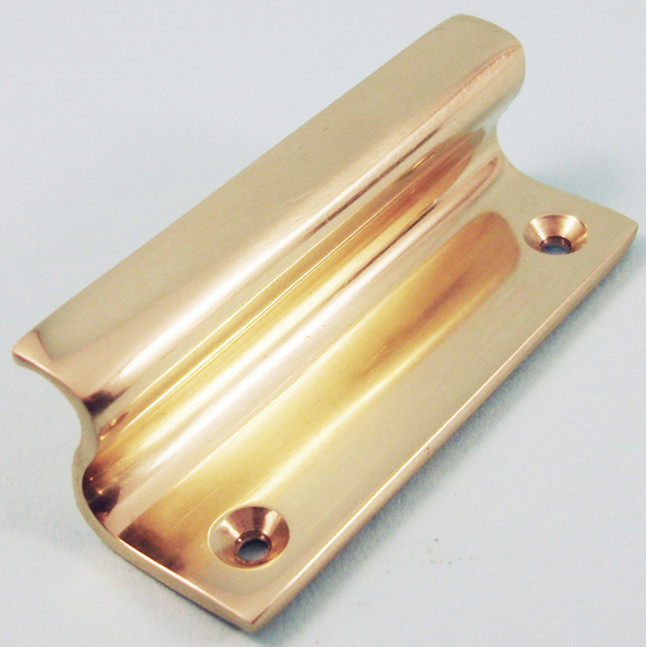 THD201/PB • 75mm • Polished Brass • Flat Finger Sash Lift Handle